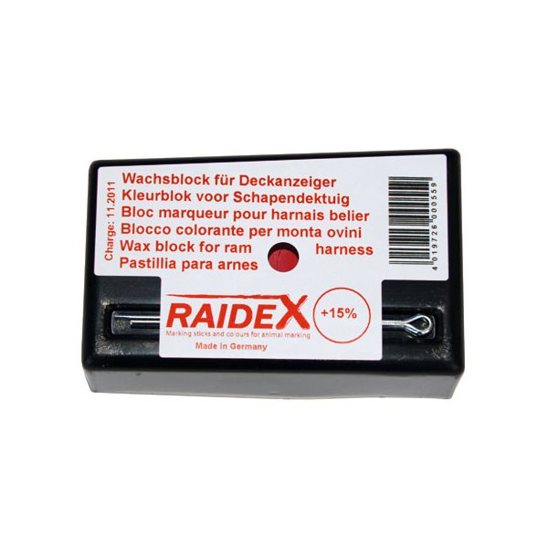 Raidex marking block red