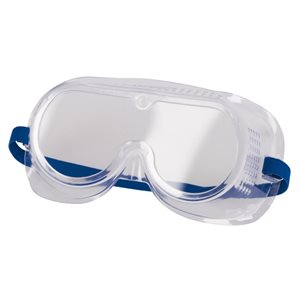 Safety goggles with direct ventilation