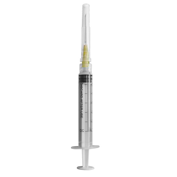 IDEAL® 3 ml LL disposable syringes & 22 g x 1" box / 100