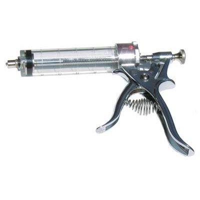 Seringue revolver IDEAL® 50 ml (chromée)