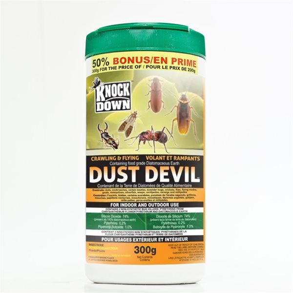 Dust Devil PRO tueur multi-insecte terre diatomées 300 g