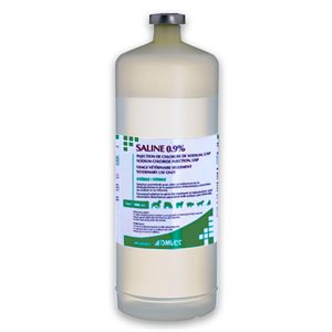 DMVet Saline 0.9% injection chlorure de sodium USP 1000 ml
