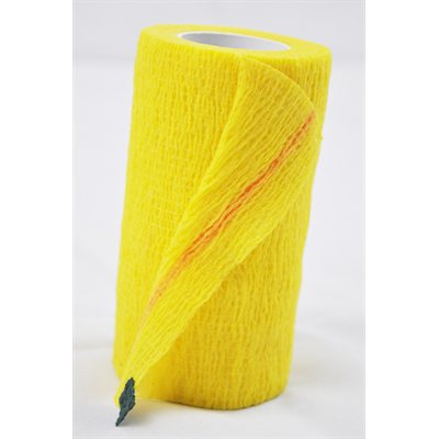 Bandages cohésifs SyrFlex 4'' jaune bte / 18
